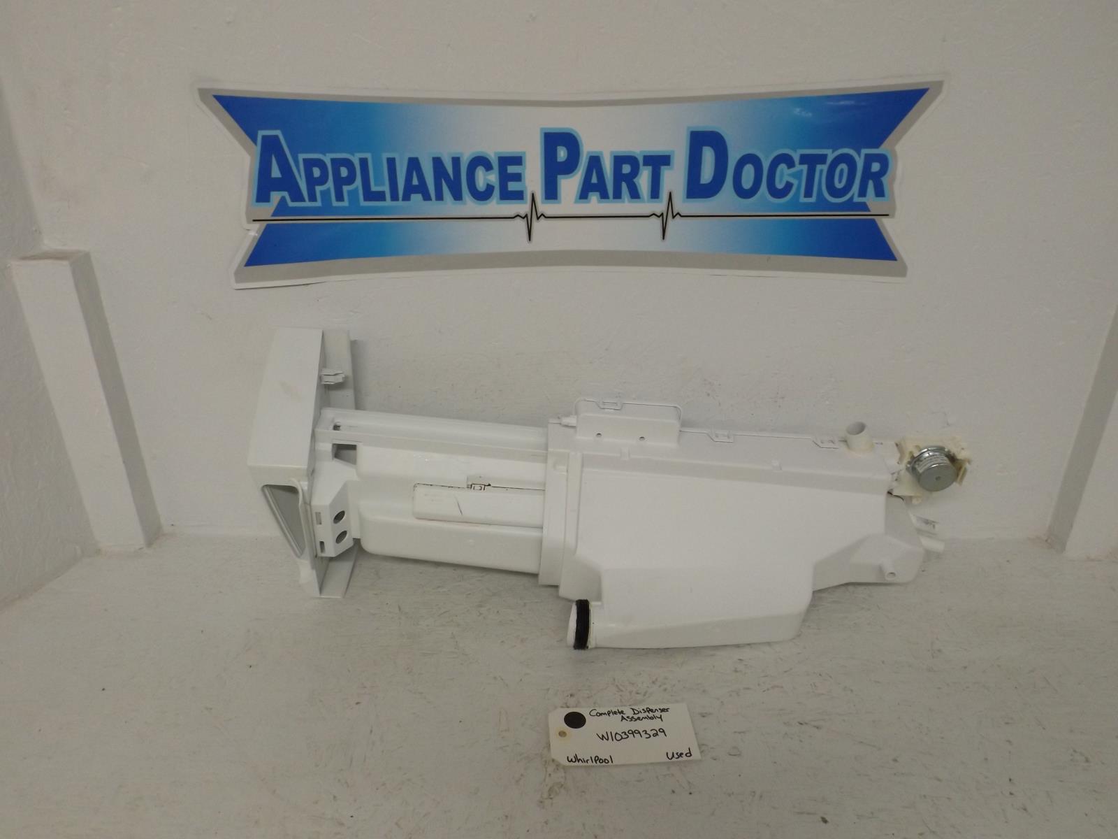 Whirlpool Washer W10399329 Complete Dispenser Assembly Used Whirlpool Washer W10399329 Complete Dispenser Assembly Used